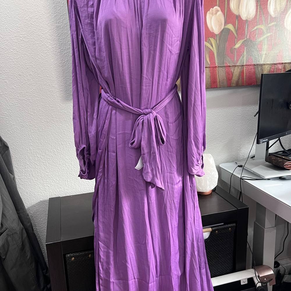SLIT-BACK MAXI DRESS $70